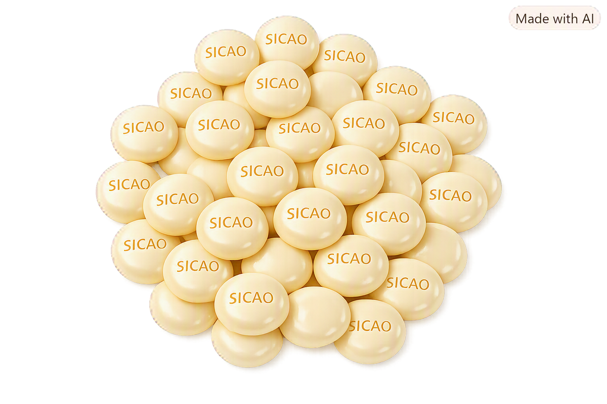 Chocolate Sicao redondo blanco