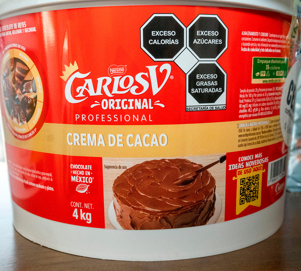 Crema Carlos V de cacao