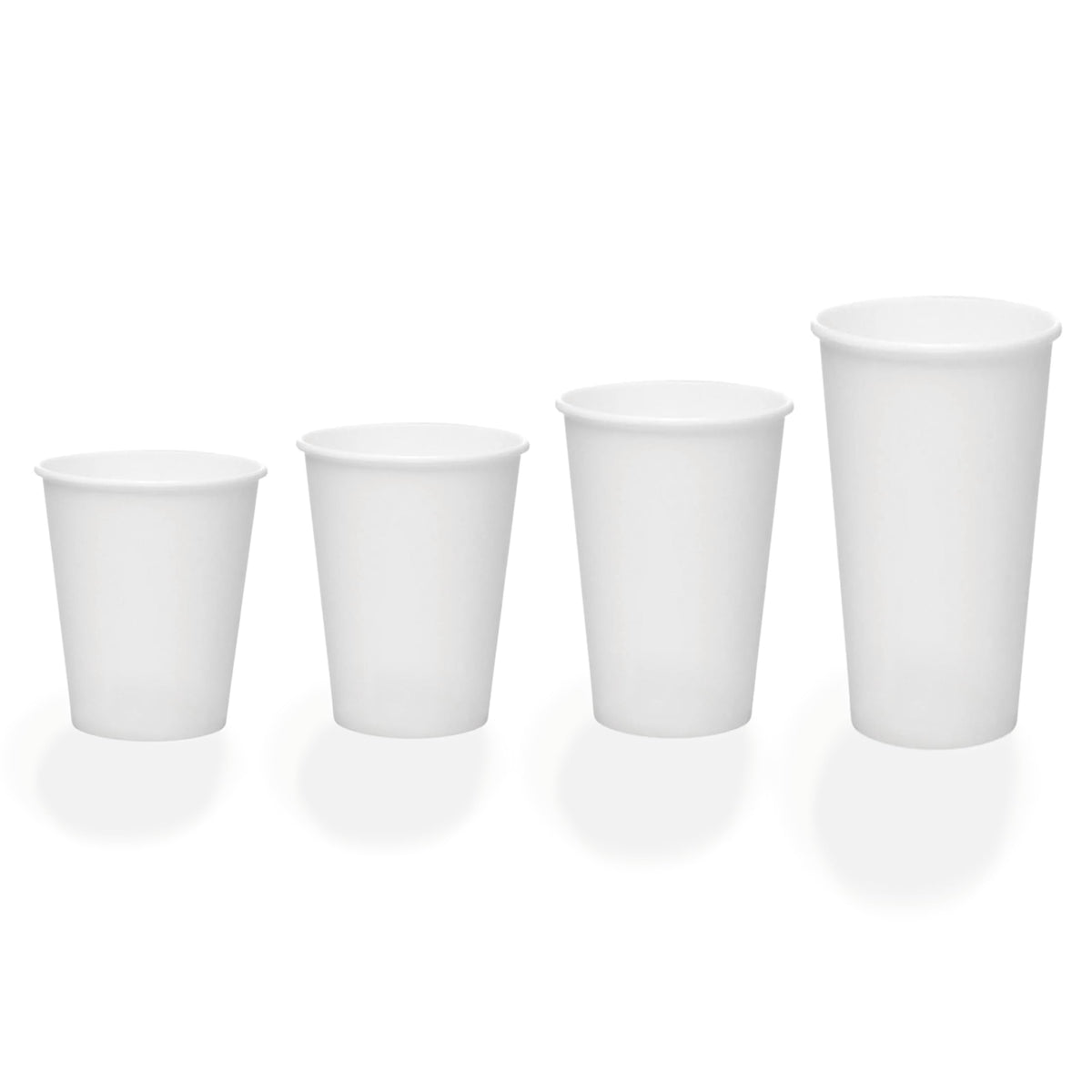 Vasos calientes blancos