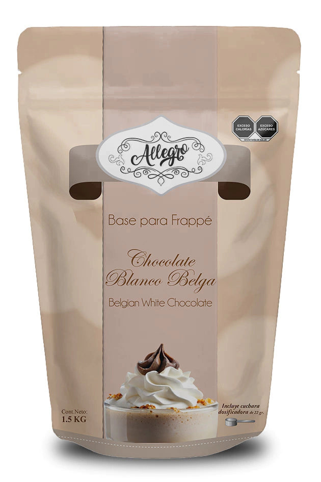 BASE PARA FRAPPE CHOCOLATE BLANCO BELGA 1.5 KG